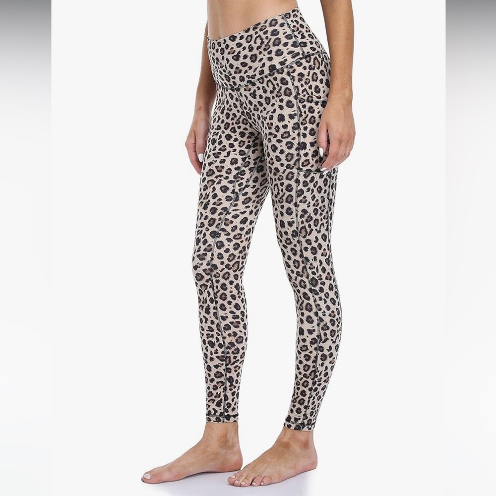 Colorfulkoala High Waisted Leopard Print Leggings Size Medium